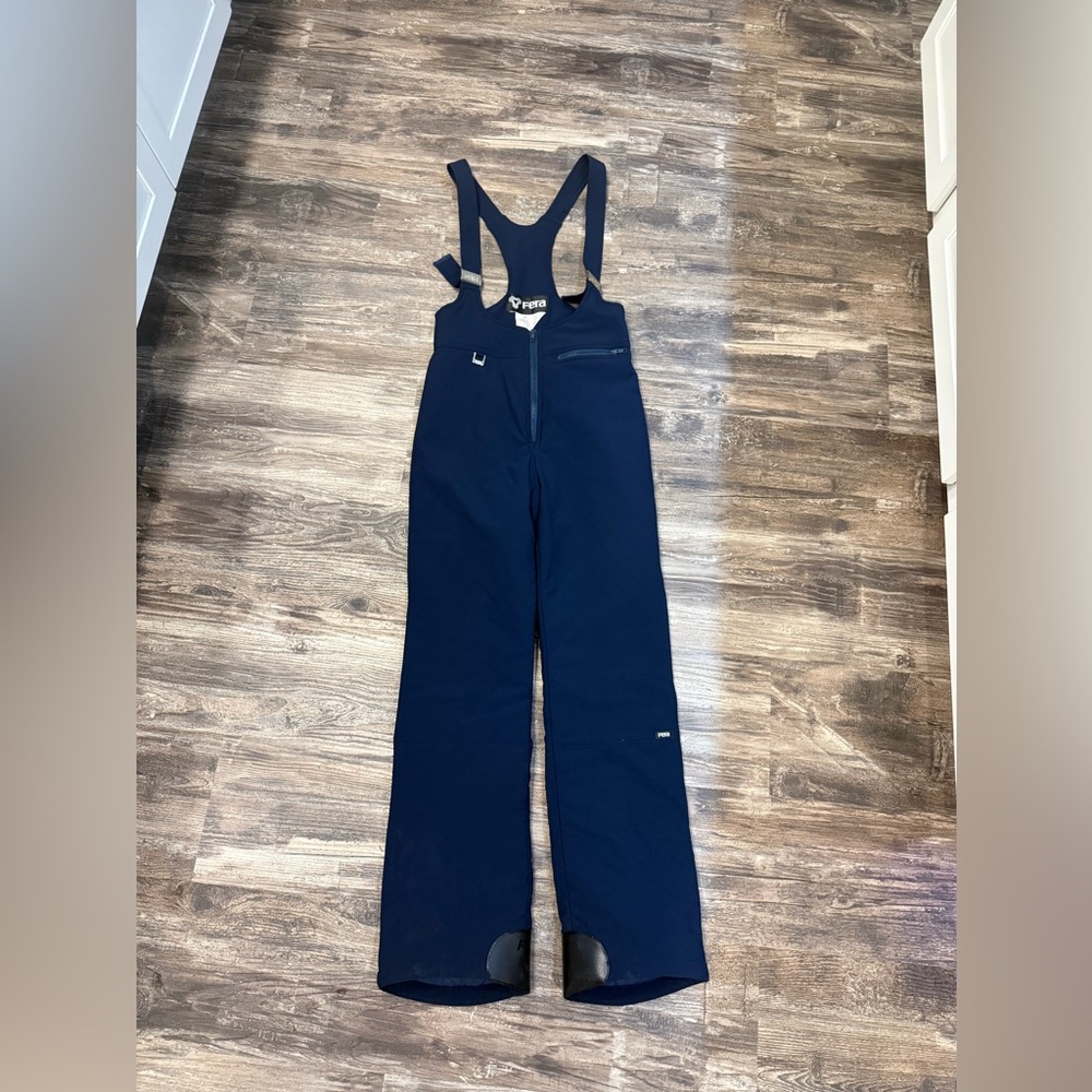 Women's Navy Blue Fera Navy Bib Waterproof Ski Bib Pants